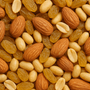 mix almendra, pasas, mani